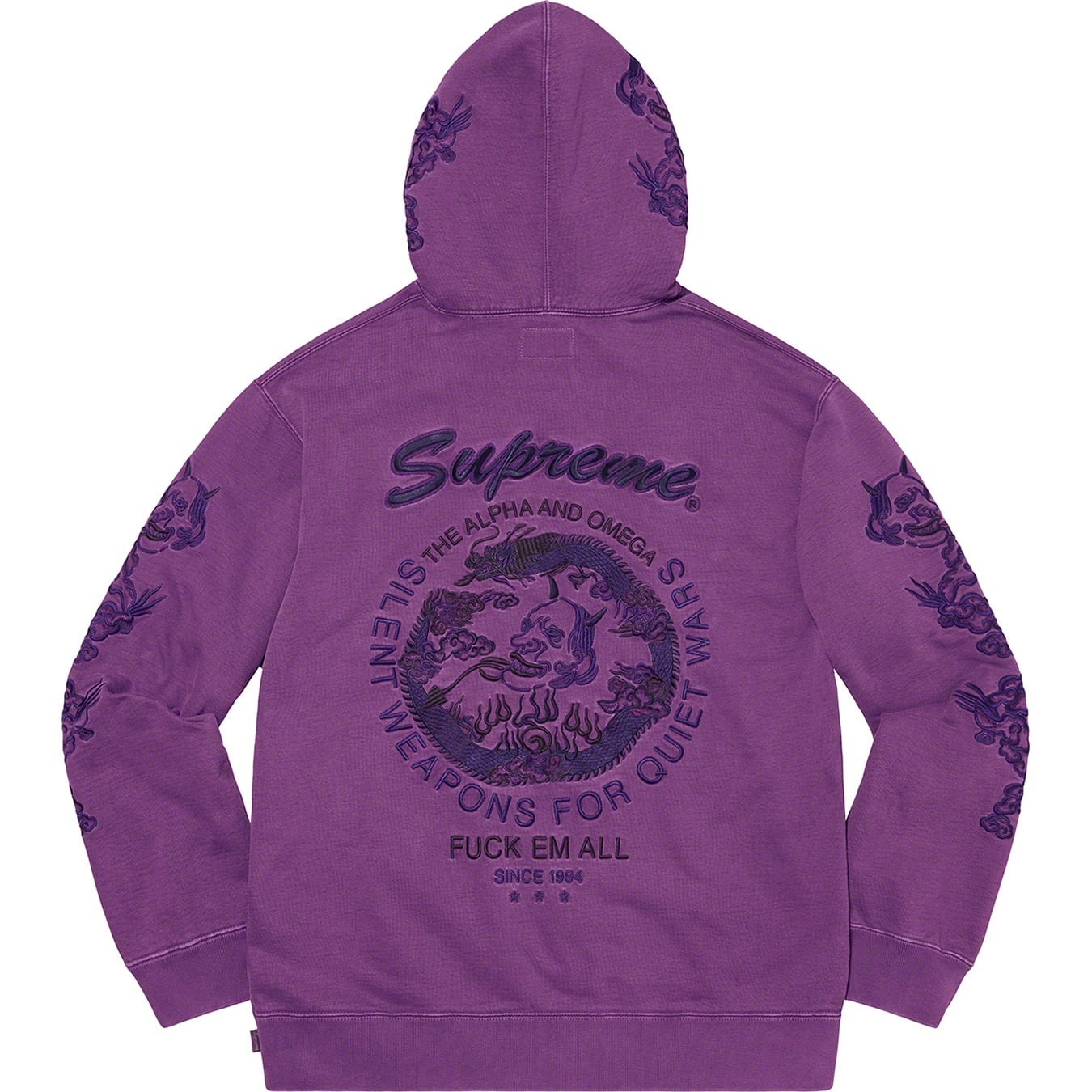 Dragon Overdyed Hooded Sweatshirt view 3